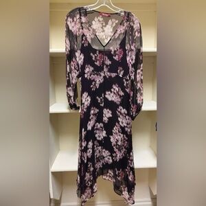 Max Mara plum floral dress